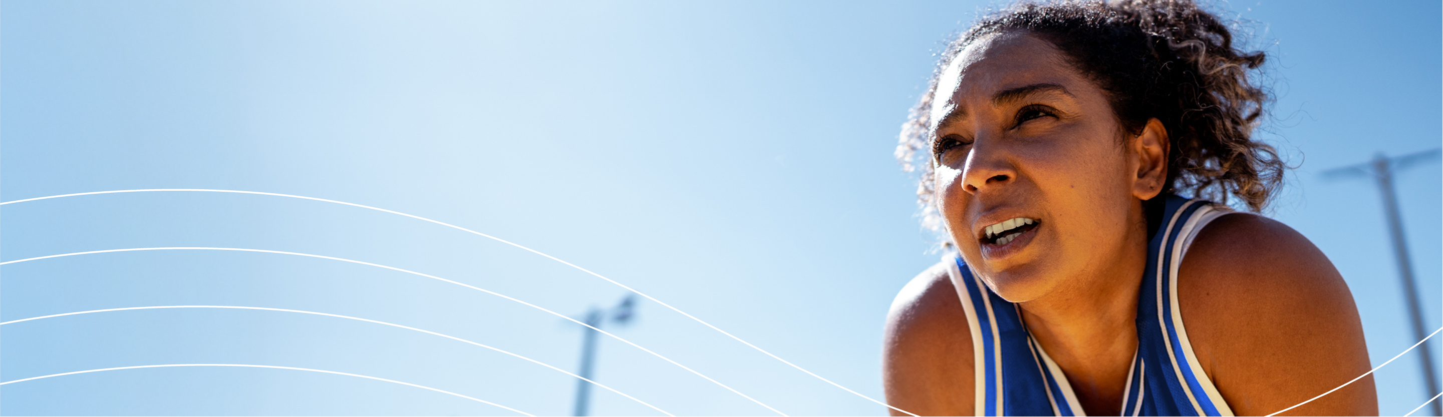 Frau beim Sport mit Asthma